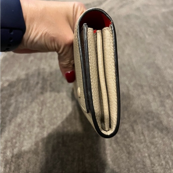 Celine Large Flap Continental Long Double Snap Trifold Wallet Grained Calfskin - Picture 12 of 13